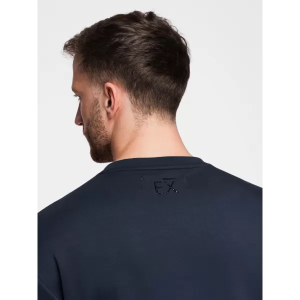  Férfi pulóver OMBRE OM-SNBC-0199 SÖTÉTKÉK 