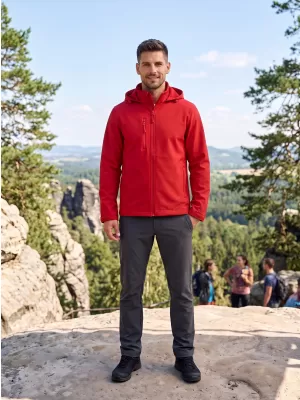 Férfi softshell kabát ALTISPORT NoPrint NP/ALM845 PIROS