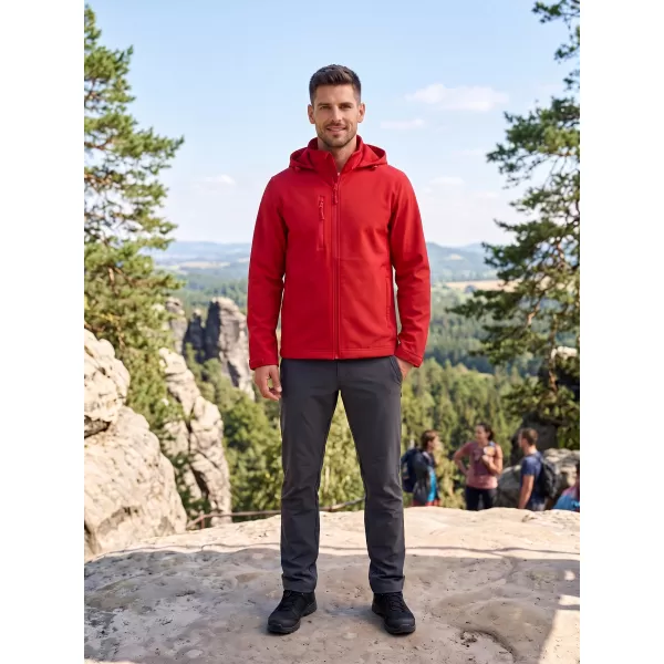  Férfi softshell kabát ALTISPORT NoPrint NP/ALM845 PIROS 