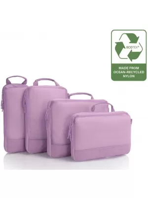 Bőrönd HEYS Ecotex Compression Packing Cube 4 Pc Set ORGONAVIRÁG