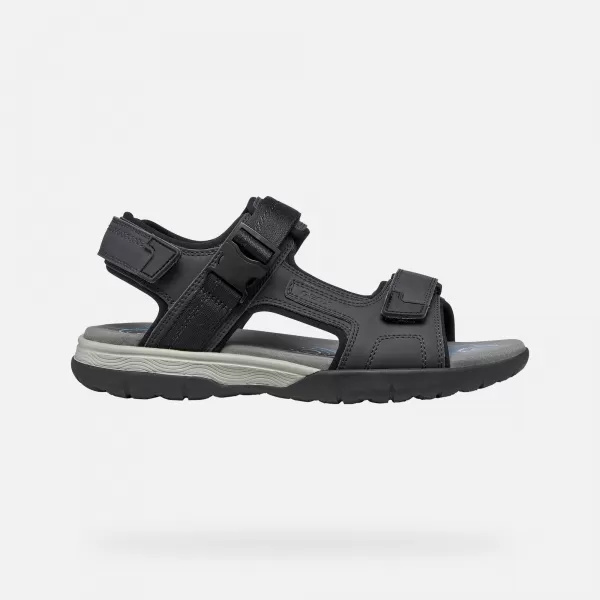  Férfi szandál GEOX SPHERICA EC5 G014391 FEKETE 