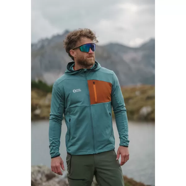  Férfi powerfleece pulóver NORDBLANC BRACKEN NBWFM8286 SÖTÉTZÖLD 