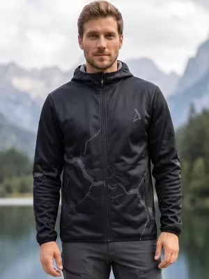 Férfi prémium softshell kabát ALTISPORT VOJ/ALM129JACK01 FEKETE SZÜRKE