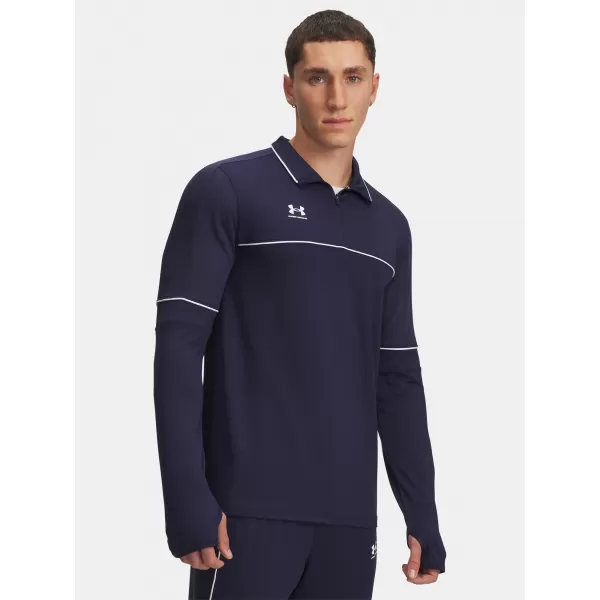  Férfi pulóver UNDER ARMOUR UA M CHALLENGER TRAINING QZ 6004043-410 KÉK 