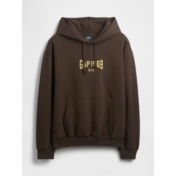  Férfi pulóver GAP LOGO PULLOVER HOODIE 821291-01 FÖLD 