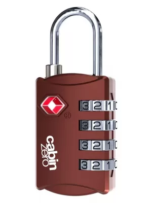 Zár CABINZERO TSA Travel Lock VÖRÖS SANGRIA