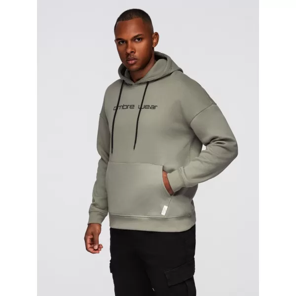  Férfi pulóver OMBRE OM-SSNZ-0241 KHAKI 