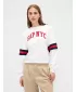 Női pulóver GAP LOGO SWEATSHIRT 799272-04 ÚJ TÖRTFEHÉR