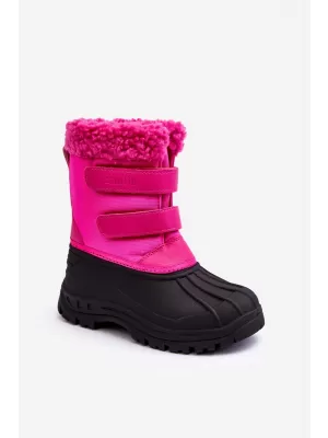 Gyermek téli cipő BIG STAR MM374112 FUCHSIA/BLACK Big Star Shoes