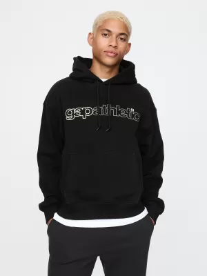 Férfi pulóver GAP LOGO HOODIE PULLOVER 646080-03 IGAZ FEKETE