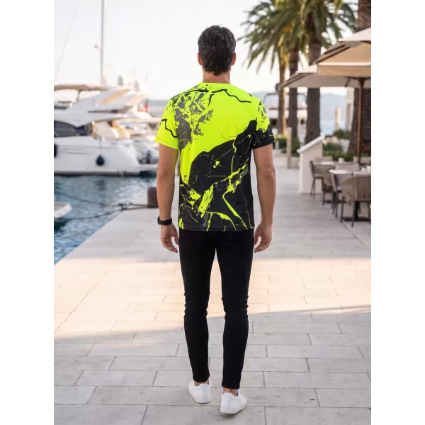  Prémium férfi póló ALTISPORT VOJ/ALM131TR01 FLUO SÁRGA/FEKETE 