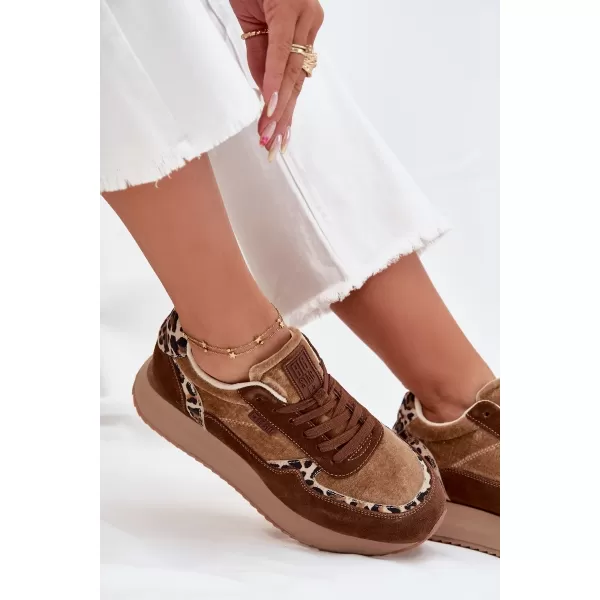  Női tornacipő BIG STAR OO274A313 BARNA/BEGE Big Star Shoes 