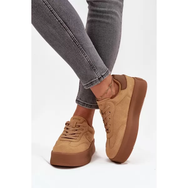  Női tornacipő BIG STAR SS274762 BARNA/BEGE Big Star Shoes 