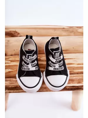 Gyermek tornacipő BIG STAR KK374049 BLACK Big Star Shoes