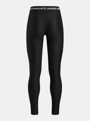 Lányok leggings UNDER ARMOUR HEATGEAR GRAPHIC LEGGING 6012636-001 FEKETE