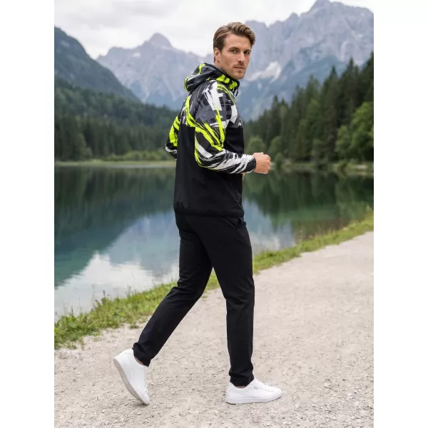  Férfi prémium softshell kabát ALTISPORT VOJ/ALM039JACK01 FEKETE ÉS SÁRGA 