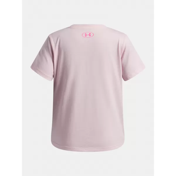  Lányos póló UNDER ARMOUR UA G STAR LOGO LOCKERTAG SS 6009718-647 RÓZSASZÍN 