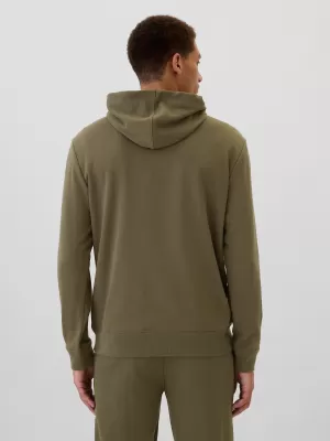 Férfi pulóver GAP ATHLETIC LOGO PULLOVER HOODIE 542302-01 OLAJBOGYÓ ÉJSZAKA