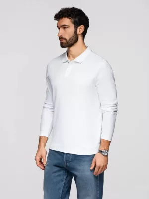Férfi póló OMBRE OM-POBL-0162 FEHÉR