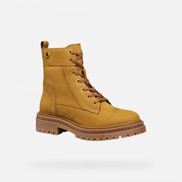  Női bokacsizma GEOX IRIDEA G009240 BOROSTYÁN 