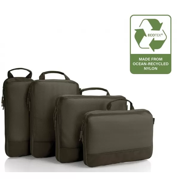  Bőrönd HEYS Ecotex Packing Cube 5 Pc Set ZÖLD MOHA 