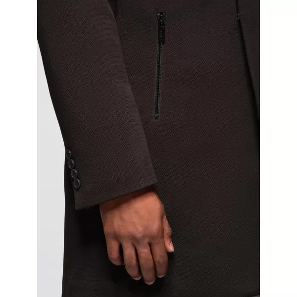  Férfi kabát OMBRE OM-COWC-0136 SÖTÉTBARNA 