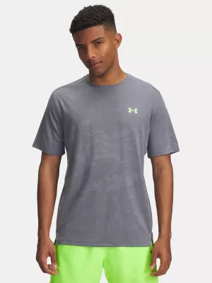 Férfi póló UNDER ARMOUR UA TECH VENT JACQUARD SS 1377052-025 SZÜRKE