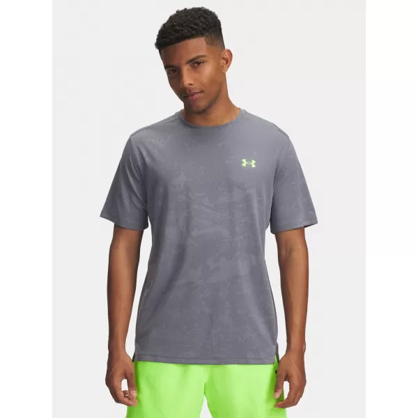  Férfi póló UNDER ARMOUR UA TECH VENT JACQUARD SS 1377052-025 SZÜRKE 