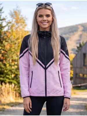 Női prémium softshell kabát ALTISPORT VOJ/ALW101JACK01 RÓZSASZÍNES FEKETE