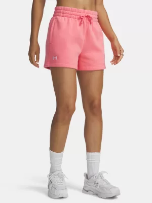 Női rövidnadrág UNDER ARMOUR RIVAL FLEECE SHORT 1382723-600 RÓZSASZÍN