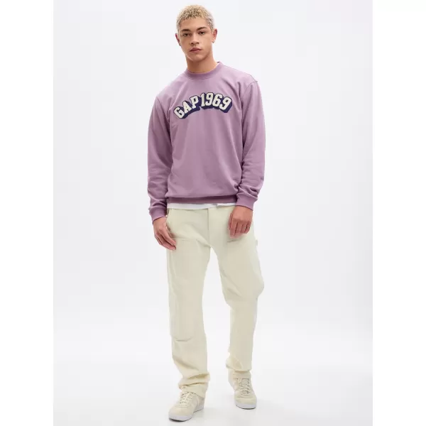  Férfi pulóver GAP LOGO CREWNECK SWEATSHIRT 829103-00 AMETISZT 