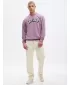 Férfi pulóver GAP LOGO CREWNECK SWEATSHIRT 829103-00 AMETISZT