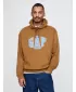 Férfi pulóver GAP LOGO PULLOVER HOODIE 744728-03 FÉNYES BARNA
