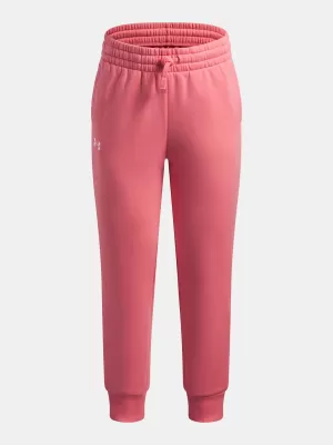 Lányok melegítőnadrágja UNDER ARMOUR UA RIVAL FLEECE JOGGERS 1379525-600 RÓZSASZÍN