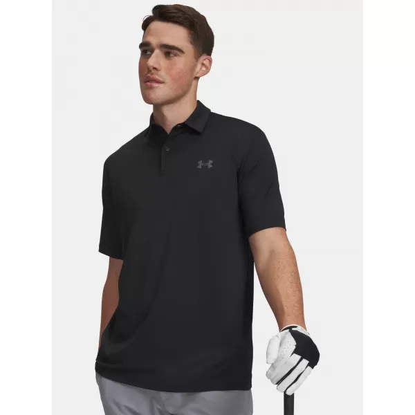  Férfi póló UNDER ARMOUR MATCHPLAY POLO 6009799-001 FEKETE 