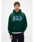 Férfi pulóver GAP HEAVYWEIGHT LOGO HOODIE PULLOVER 823104-03 MÉLYVADÁSZ