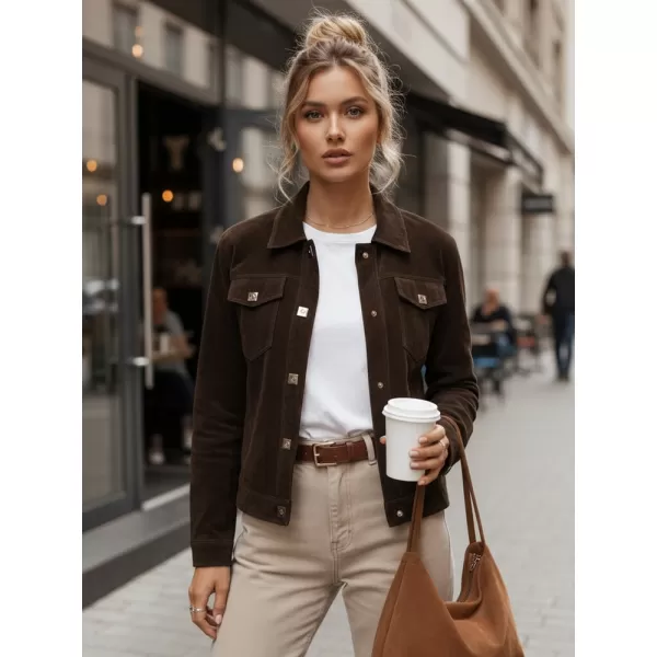  Női kabát DSTREET TY5583 BARNA 
