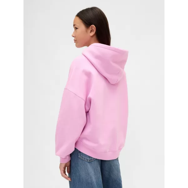  Gyermek pulóver GAP LOGO HOODIE PULLOVER 869541-00 CUKOR RÓZSASZÍN 