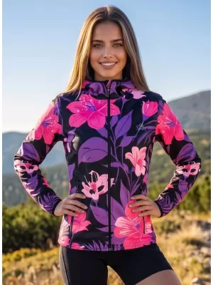 Női prémium softshell kabát ALTISPORT VOJ/ALW115JACK01 LILA/FEKETE
