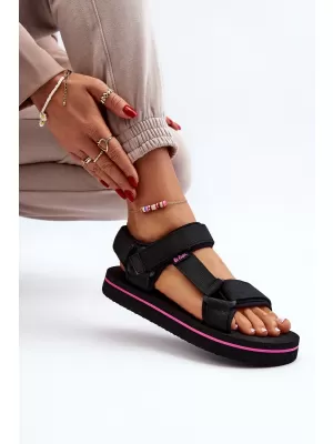 Női szandál LEE COOPER LCW-24-05-2751L FEKETE