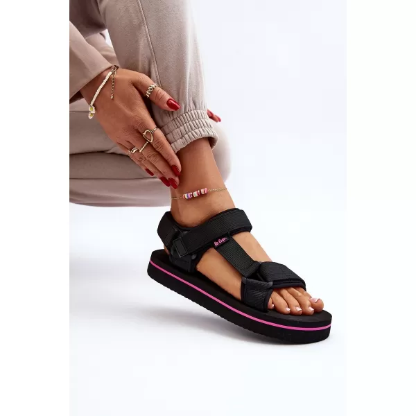  Női szandál LEE COOPER LCW-24-05-2751L FEKETE 