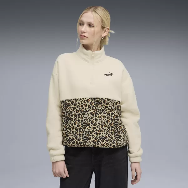  Női pulóver PUMA ESS GRAPHIC ANIMAL CREW 688083-87 ALPESI HÓ 