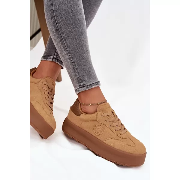  Női tornacipő BIG STAR SS274762 BARNA/BEGE Big Star Shoes 