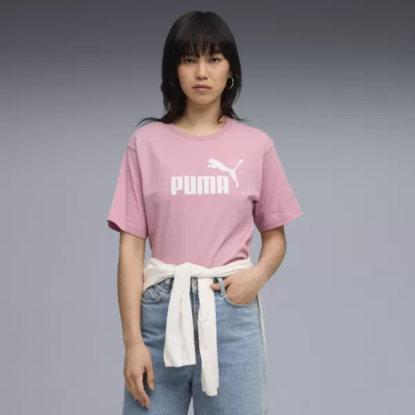  Női póló PUMA ESS NO. 1 LOGO RELAXED TEE 684970-65 KIEGYENSÚLYOZOTT RÓZSASZÍN 
