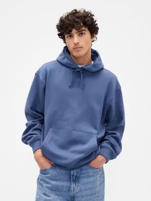 Férfi pulóver GAP OVERSIZED HOODIE PULLOVER 871808-01 KÉK PÁLYA