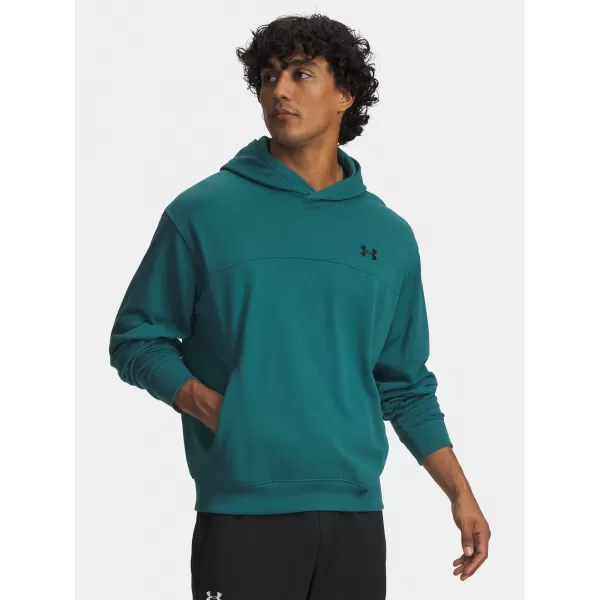  Férfi pulóver UNDER ARMOUR UA RIVAL LW HOODIE 6012335-338 FEKETE 