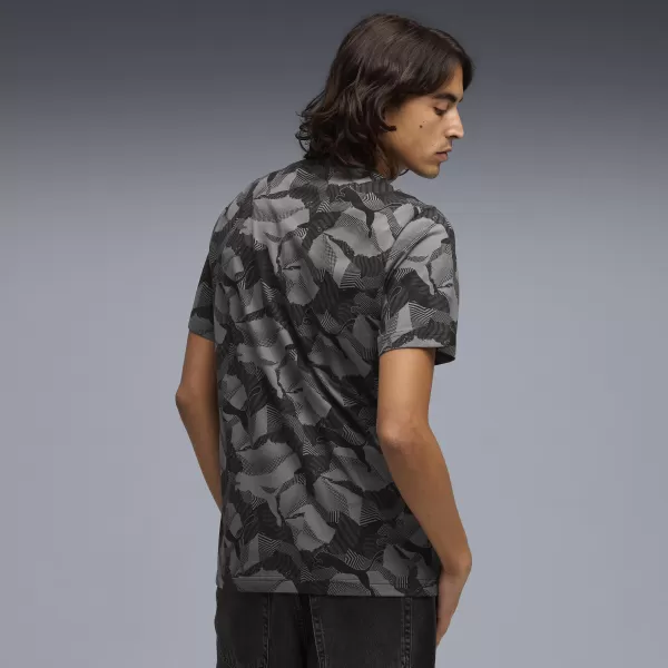  Férfi póló PUMA ESS LOGO LAB AOP TEE 692027_01 PUMA FEKETE 