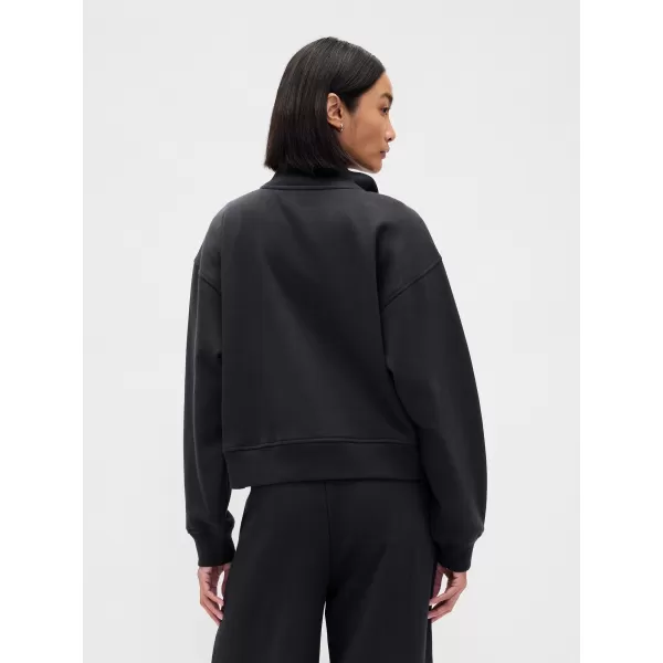  Női pulóver GAP LOGO HALF ZIP 852841-01 HOLDTALAN ÉJSZAKA 