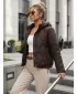 Női kabát DSTREET TY5670 BARNA