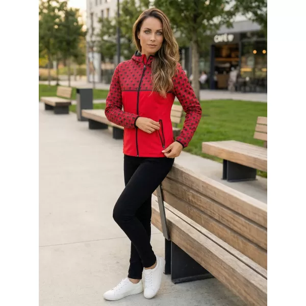  Női prémium softshell kabát ALTISPORT VOJ/ALW048JACK01 PIROS 